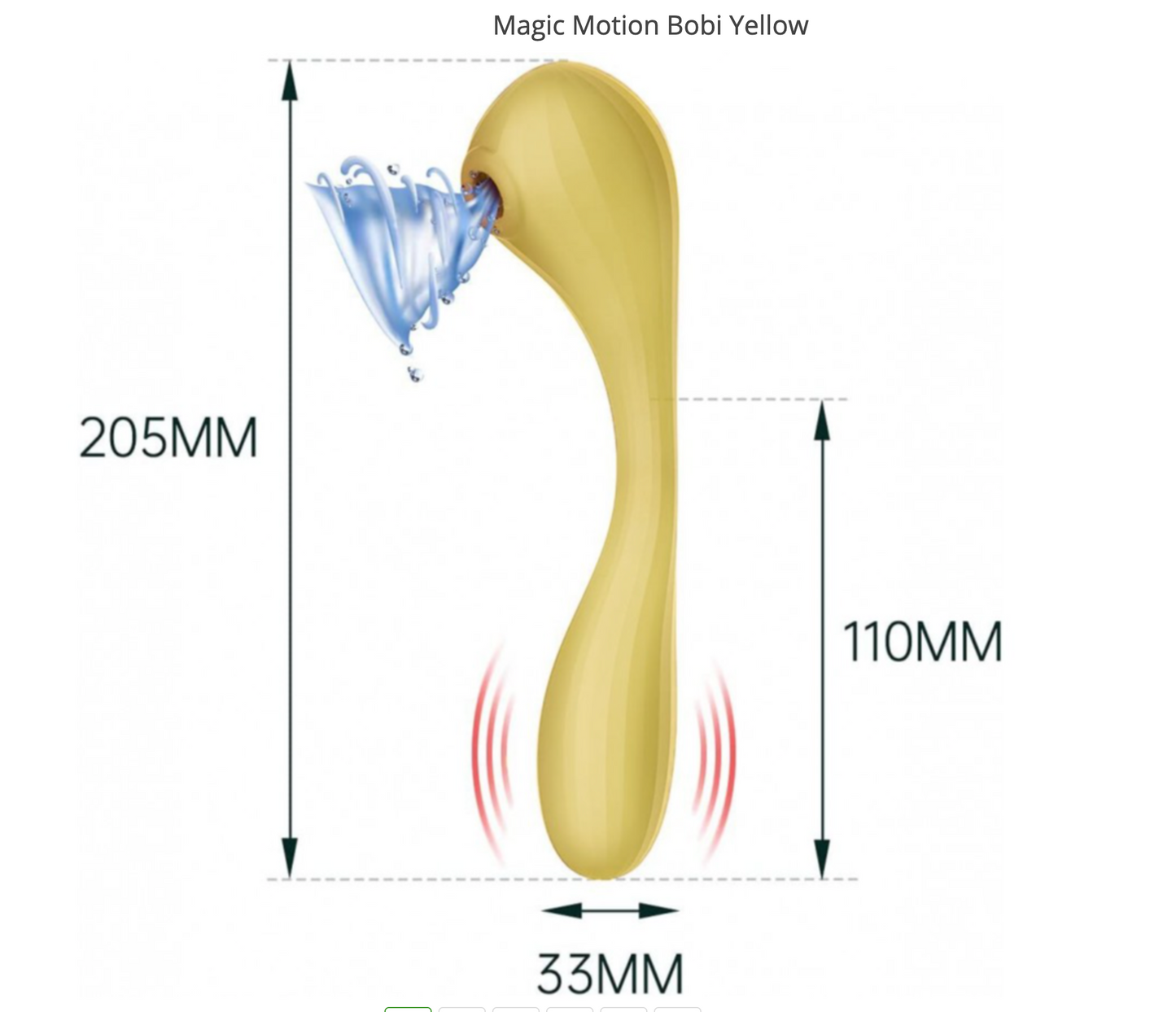 Magic Bobi-App Remote Control Clitoris Suction & G-Spot Vibrator